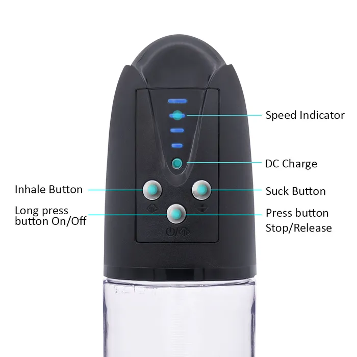 Male Sex Toys Lustlia PLEASUREMAX ELECTRIC VACUUM PUMP WITH SENSATION SLEEVE