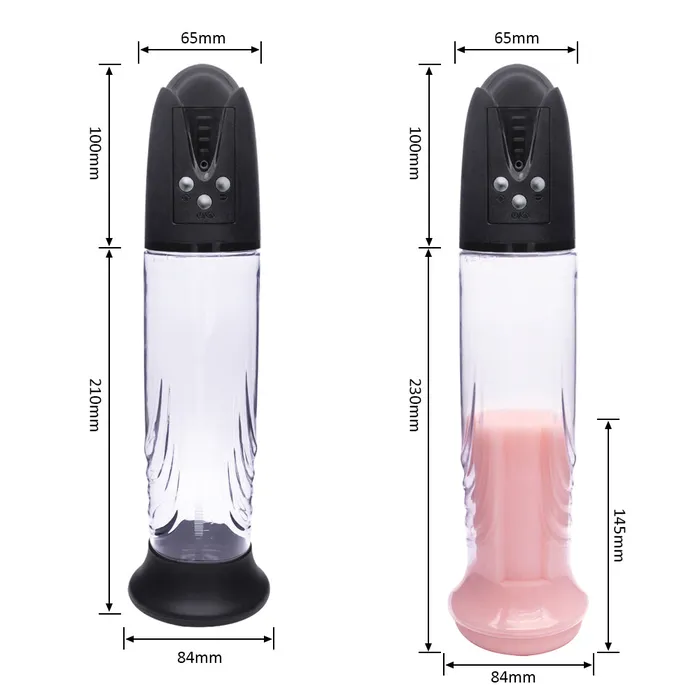 Male Sex Toys Lustlia PLEASUREMAX ELECTRIC VACUUM PUMP WITH SENSATION SLEEVE
