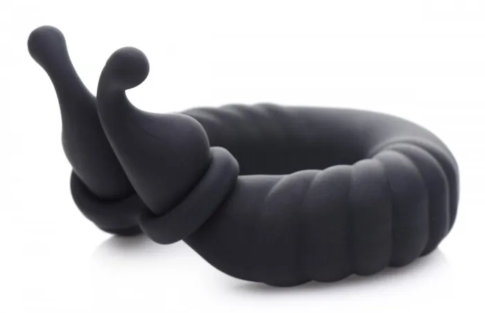 Trinity Vibes Male Sex Toys 10X Cobra Dual Stimulation Silicone Cock Ring