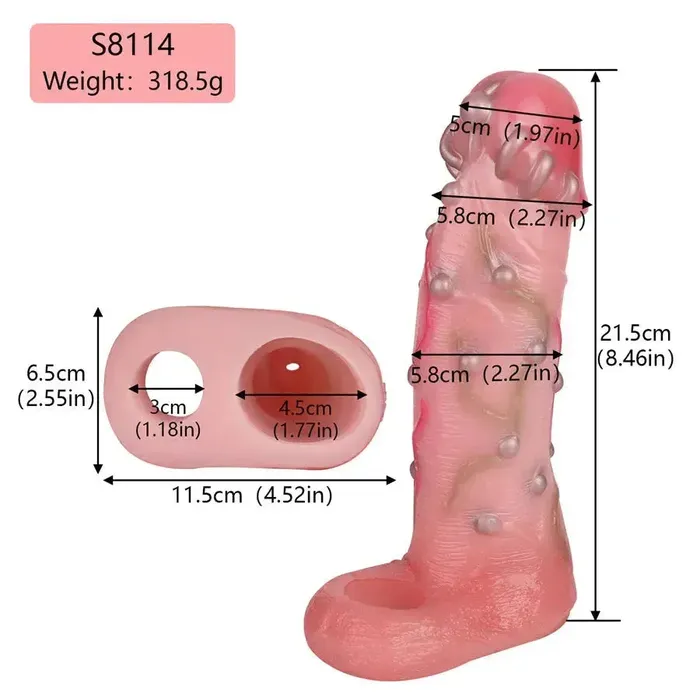 Xinghaoya Male Sex Toys Silicone Realistic Penis Extender Sleeve