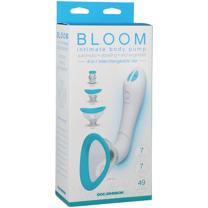 Bloom Intimate Body Pump Automatic Vibrating Rechargeable Doc Johnson Female Sex Toys