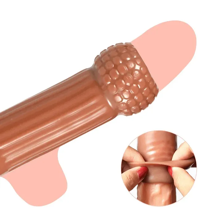 Domlust Male Sex Toys Knotted Cock Sleeve Male Sex Toys Cock Ring Condom Penis Extender