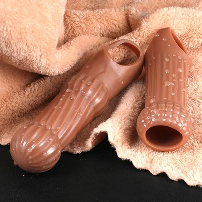 Domlust Male Sex Toys Knotted Cock Sleeve Male Sex Toys Cock Ring Condom Penis Extender
