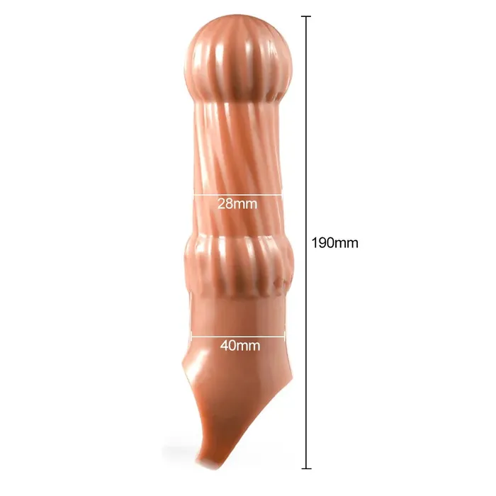 Domlust Male Sex Toys Knotted Cock Sleeve Male Sex Toys Cock Ring Condom Penis Extender