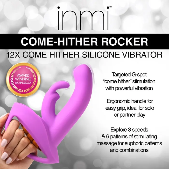 Inmi Female Sex Toys New Technology Vibrator 12X ComeHither Rocker Silicone Rabbit Vibrator