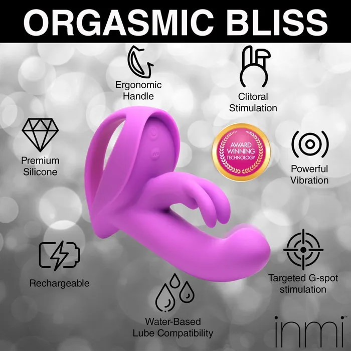 Inmi Female Sex Toys New Technology Vibrator 12X ComeHither Rocker Silicone Rabbit Vibrator