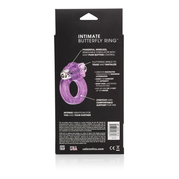 Intimate Butterfly Ring CalExotics Male Sex Toys Intimate Butterfly Ring CalExotics Male Sex Toys