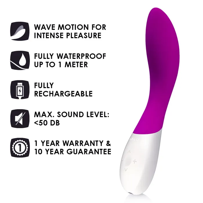 Vibrators Mona Wave Deep Rose Lelo